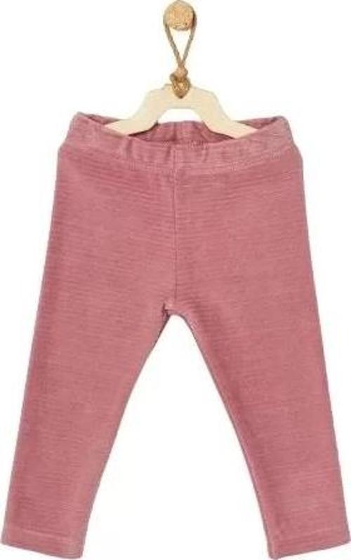 Street Style Kadife Bebek Pantolon Dark Pink