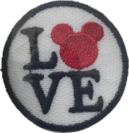 Büro Ev Ofis Hediyesi için 4CM Love Pati Motif Ütü İle Yapışan Aplike Arma