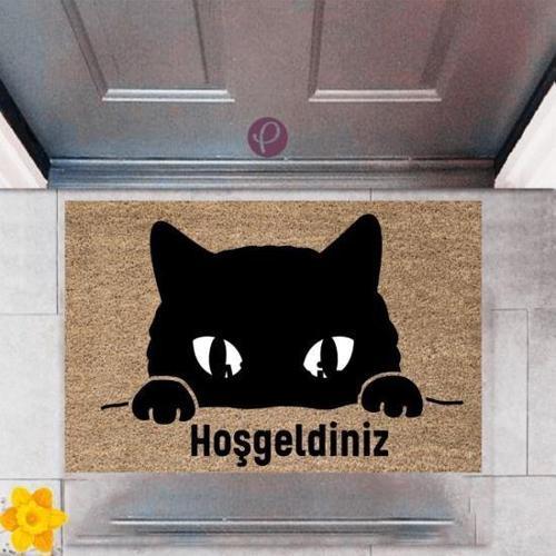Büro Ev Ofis Dekoru için Dijital Baskı Kapı Önü Paspas Hoşgeldiniz Motif