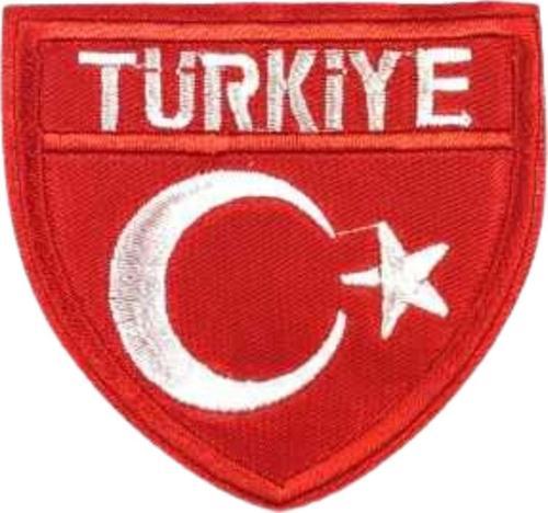 Büro Ev Ofis Hediyesi için 4CM Türkiye Ütü İle Yapışan Aplike Arma
