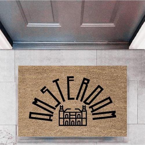 Büro Ev Ofis Dekoru için Dijital Baskı Kapı Önü Paspas Şehirler Style
