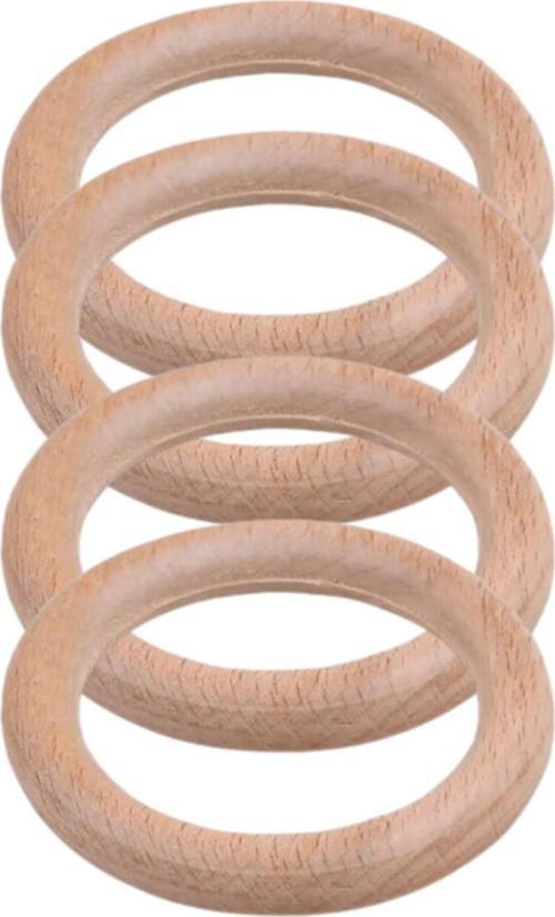 Büro Ev Ofis Hobi Dikiş Atölyesi için 6CM Ahşap Makrome Halka