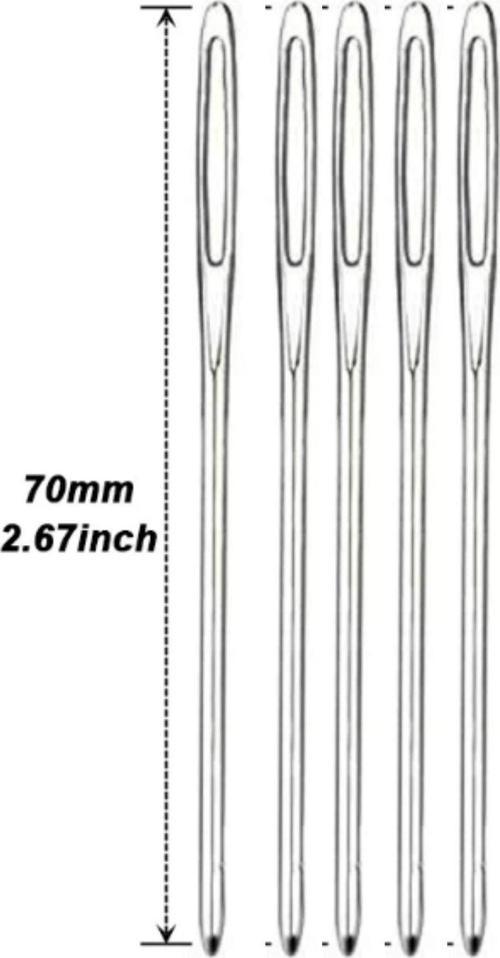 Büro Ev Ofis Dikiş Atölyesi için 5ADET 7CM Kör İğnesi Seti