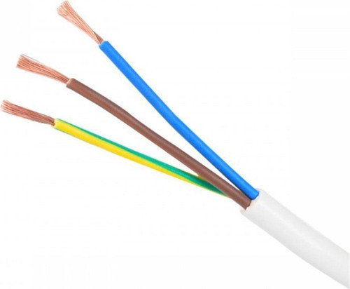 3 X 1,5 Ttr Kablo Tam Bakır Beyaz 16 Metre
