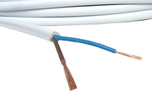 2 X 0,75 Ttr Kablo - Tam Bakır - Beyaz - 14 Metre