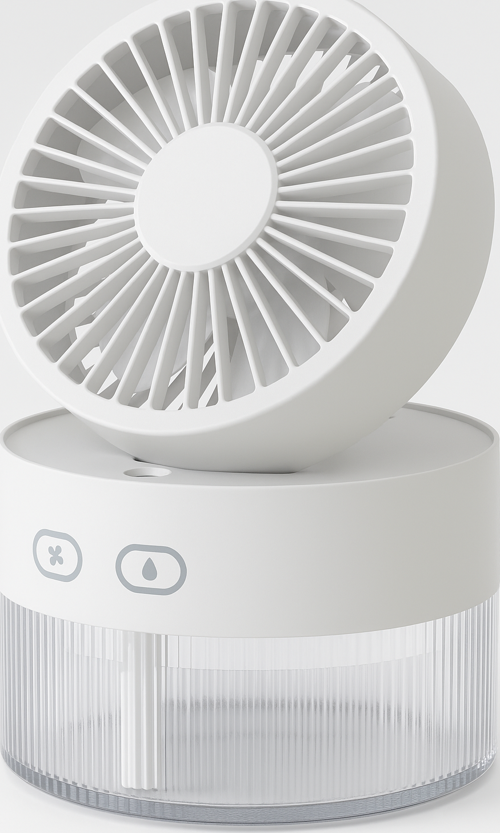 Büro Ev Ofis Yazlık Hediyesi için Usb Bağlantılı Su Spreyli Katlanır Başlıklı Mini Fan