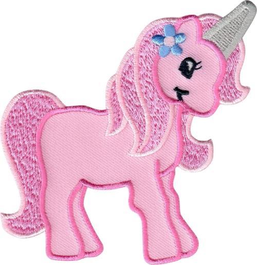 Büro Ev Ofis Hediyesi için 4X4CM Pembe Unicorn Ütü İle Yapışan Aplike Arma