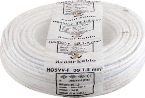 3X1,5 Mm Ttr Kablo Beyaz