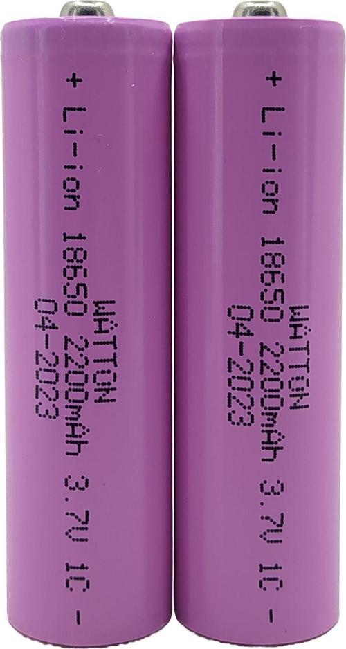 18650 2200mAh 2Li Şarjlı Fener Pili Li-ion 3.7V 1C Premium