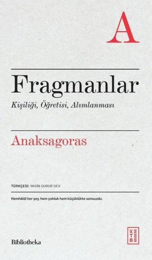 Fragmanlar - Kişiliği Öğretisi Alımlanması