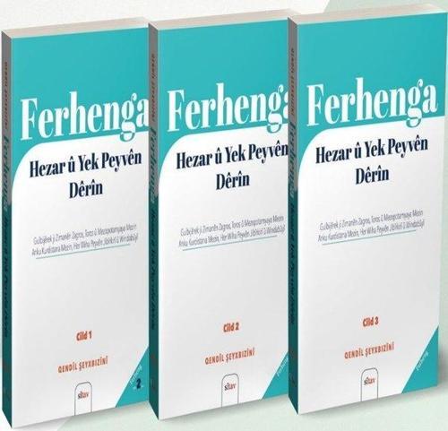 Ferhenga Hezar ü yek Peyven Derin Cilt 1 - 2 - 3 Kitap Takım