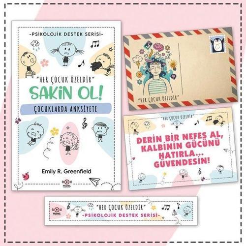Çocuklarda Anksiyete - Kartpostal ve Ayraç - Çocuklar İçin Psikolojik Destek Serisi