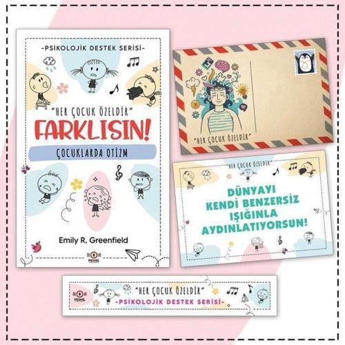 Çocuklarda Otizm - Kartpostal ve Ayraç - Çocuklar İçin Psikolojik Destek Serisi