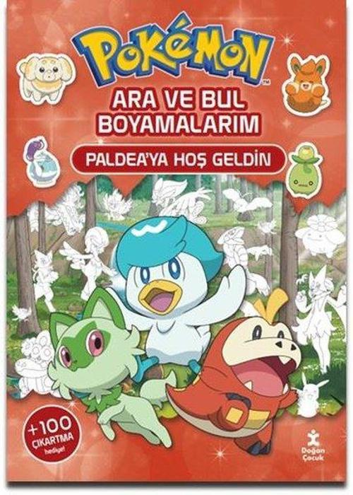 Pokemon - Ara ve Bul Boyamalarım - Paldea'ya Hoş Geldin