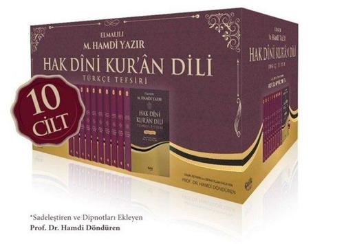 Hak Dini Kur'an Dili Türkçe Tefsiri Seti - 10 Kitap Takım