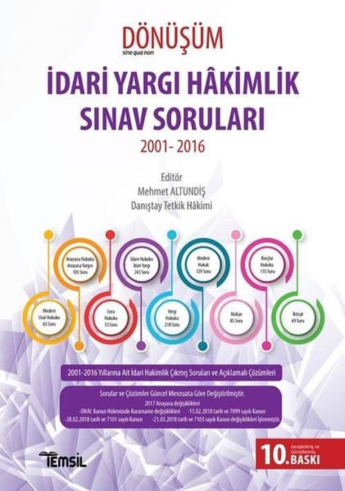 İdari Yargı Hakimlik Sınav Soruları