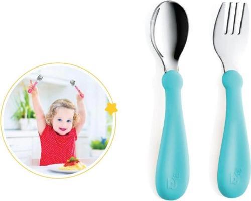 Nessiworld   Paslanmaz Çelik Çatal Kaşık Seti 522 Turkuaz