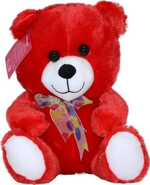 Nessiworld Nessiworld 1181KR Selay, Kırmızı Oturan Ayı 30 cm