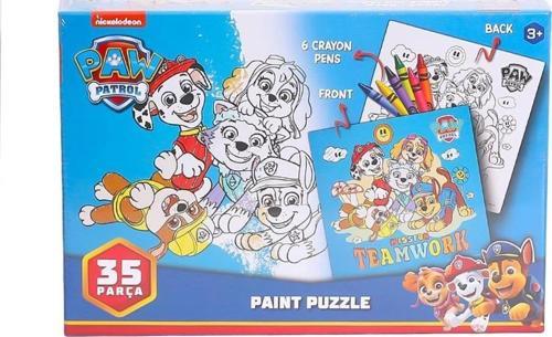 PW7930 Paw Patrol Boyamalı Puzzle -Laço