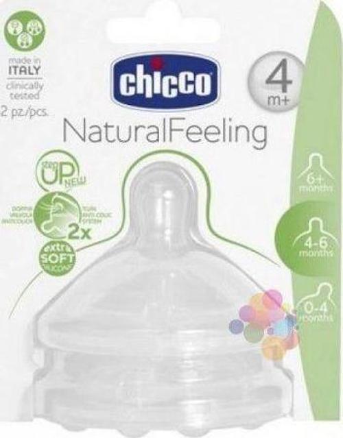 Nessiworld   NaturalFeeling Biberon Emziği 4 Ay+ Akış Ayarlı 2li