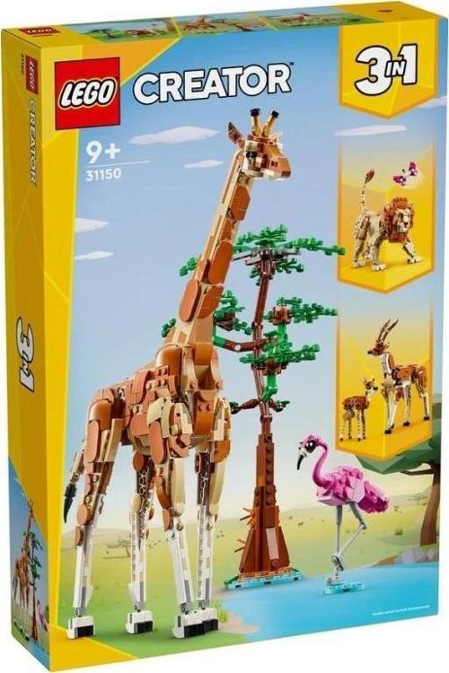 31150 LEGO® Creator 3’ü1 arada Vahşi Safari Hayvanları 780 parça +9 yaş