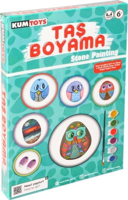 5307 Kumtoys Taş Boyama - Stone Painting / +6 yaş