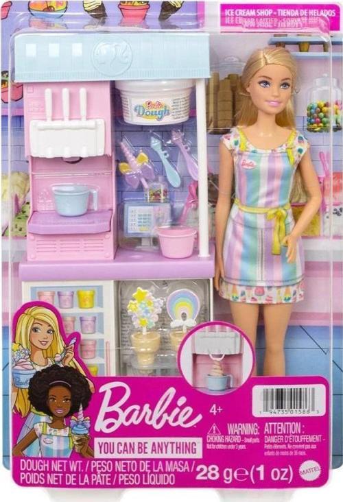 HCN46 Barbie Dondurma Dükkanı Oyun Seti, Barbie Ben Büyüyünce