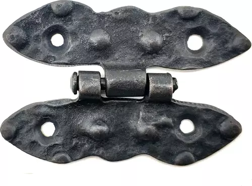 Antika Tarz Dekoratif Pirinç Bodur Menteşe - 75x50 mm, Oksit