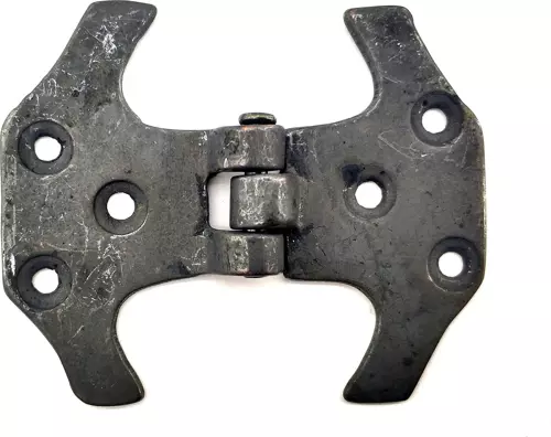 Antika Tarz Dekoratif Pirinç Fit Menteşe - 67 mm, Oksit