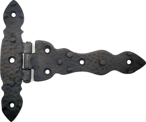 Antika Tarz Dekoratif Pirinç Kuyruklu Düğmeli Menteşe No2 - 138x167 mm, Oksit