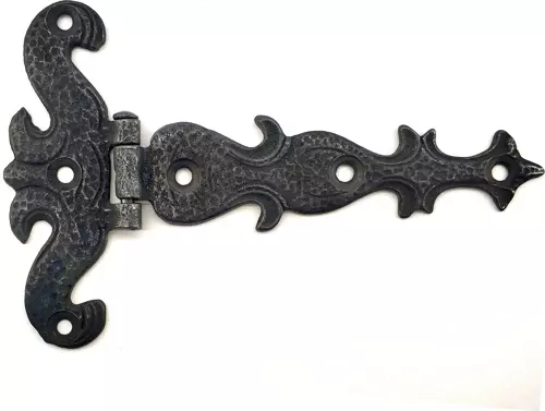 Antika Tarz Dekoratif Pirinç Kuyruklu Kelebek Menteşe - 94x147 mm, Oksit
