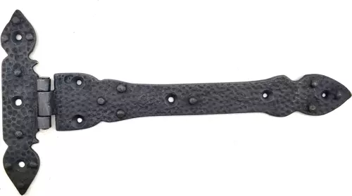 Antika Tarz Dekoratif Pirinç Kuyruklu Lale Menteşe - 147x193 mm, Oksit