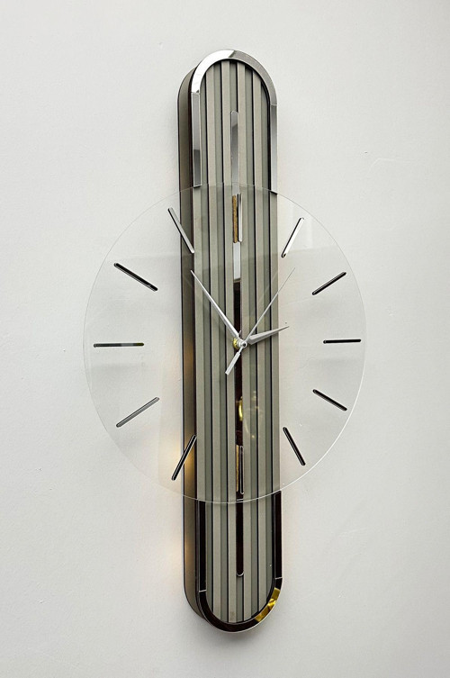 Stylish Design-Aynalı-65Cm-Pilli Led-Sessiz Mekanizma-Asse