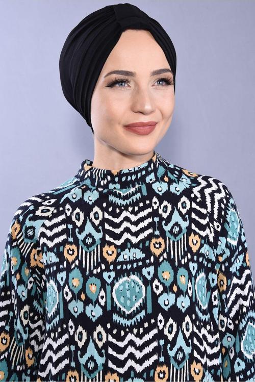 Havuz Bonesi Hazır 3 Bantlı Sandy Kumaş Kendinden Modelli Siyah