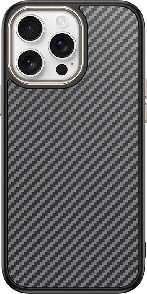 iPhone 14 Pro Max Kılıf M-safe Şarj Özellikli Karbon Fiber Görünümlü Antina Kılıf