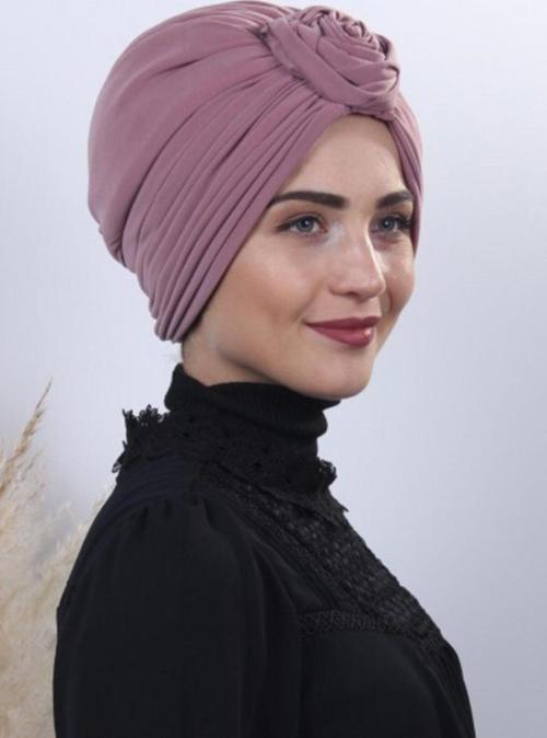 Çift Yönlü Güllü Düğüm Bone Gül Kurusu