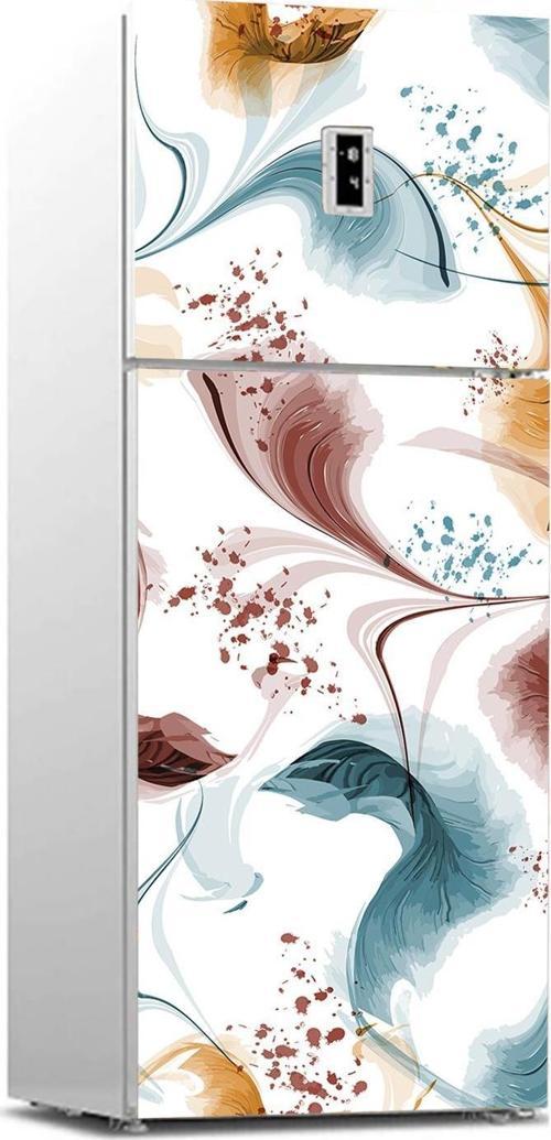 Buzdolabı Sticker Kaplama Dolap Kaplama Etiketi Soyut Suluboya