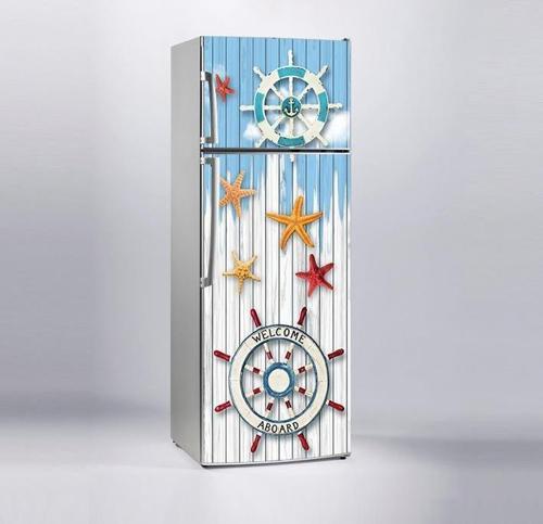 Buzdolabı Sticker Kaplama Dolap Kaplama Etiketi Denizci