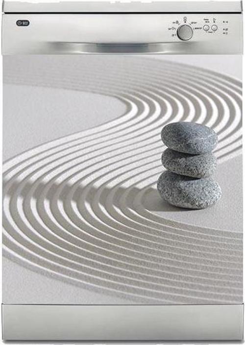 Bulaşık Makinesi Sticker Kaplama Beyaz Eşya Kaplama Japon Zen Bahçesi 2