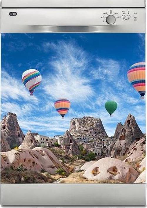 Bulaşık Makinesi Sticker Kaplama Beyaz Eşya Kaplama Kapadokya Balon
