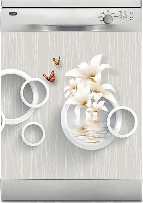 Bulaşık Makinesi Sticker Kaplama Beyaz Eşya Kaplama Beyaz Halkalar