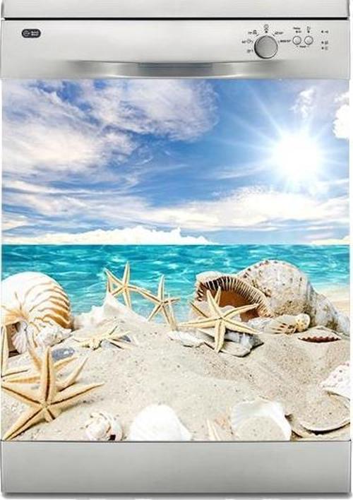 Bulaşık Makinesi Sticker Kaplama Beyaz Eşya Kaplama SeaShells