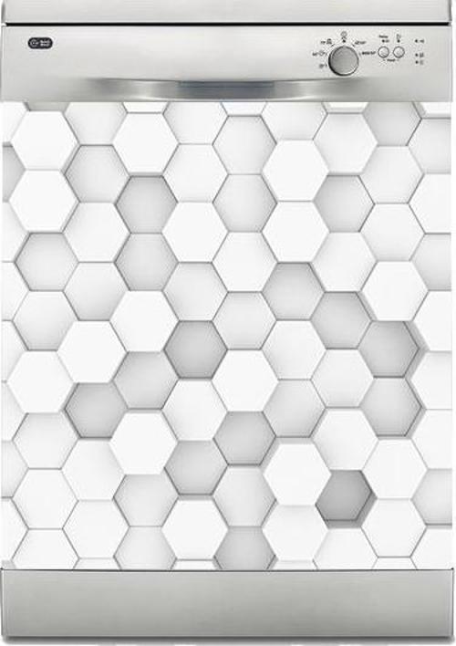 Bulaşık Makinesi Sticker Kaplama Beyaz Eşya Kaplama 3D Bal Peteği