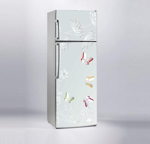 Buzdolabı Sticker Kaplama Dolap Kaplama Etiketi 3D Kelebek