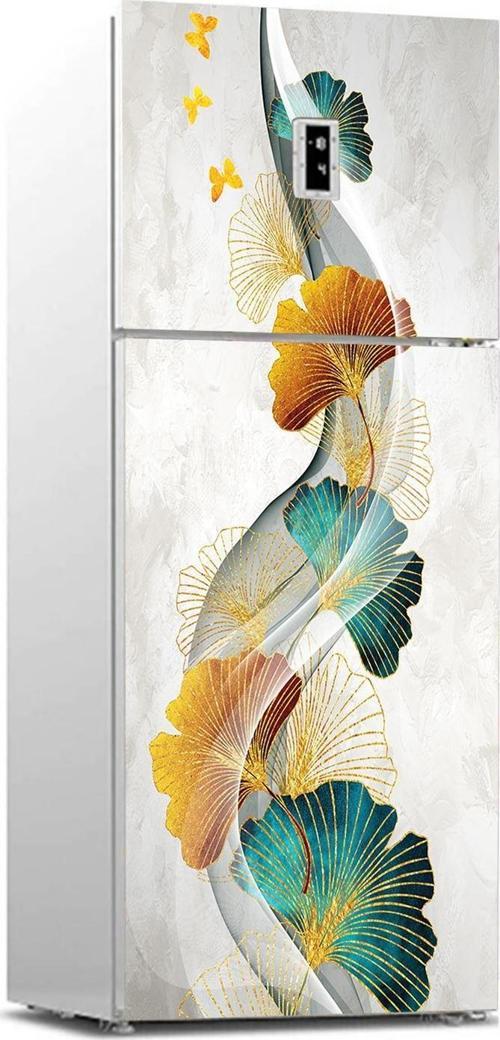 Buzdolabı Sticker Kaplama Dolap Kaplama Etiketi Modern Sanat
