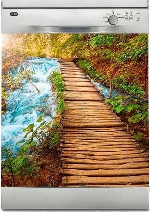 Bulaşık Makinesi Sticker Kaplama Beyaz Eşya Kaplama Şelale Yol