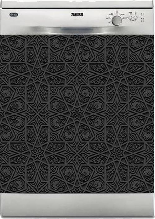 Bulaşık Makinesi Sticker Kaplama Beyaz Eşya Kaplama Siyah Kaplama Desen