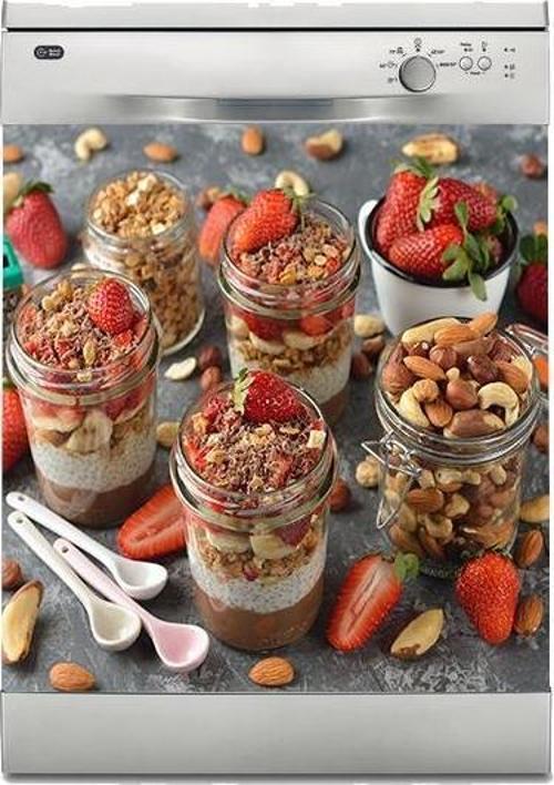 Bulaşık Makinesi Sticker Kaplama Beyaz Eşya Kaplama Çikolata