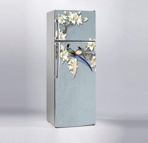 Buzdolabı Sticker Kaplama Dolap Kaplama Etiketi Ağaç Kuşlar