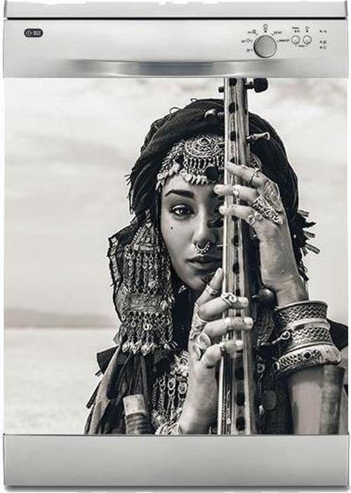 Bulaşık Makinesi Sticker Kaplama Beyaz Eşya Kaplama Çingene Kız